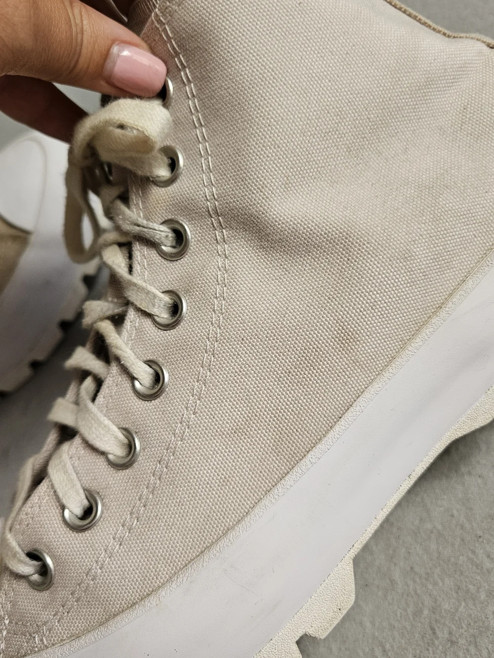 Converse Chuck Taylor All Star Lugged High Top Desert Sand Platform Size 9.5 - Picture 11 of 15